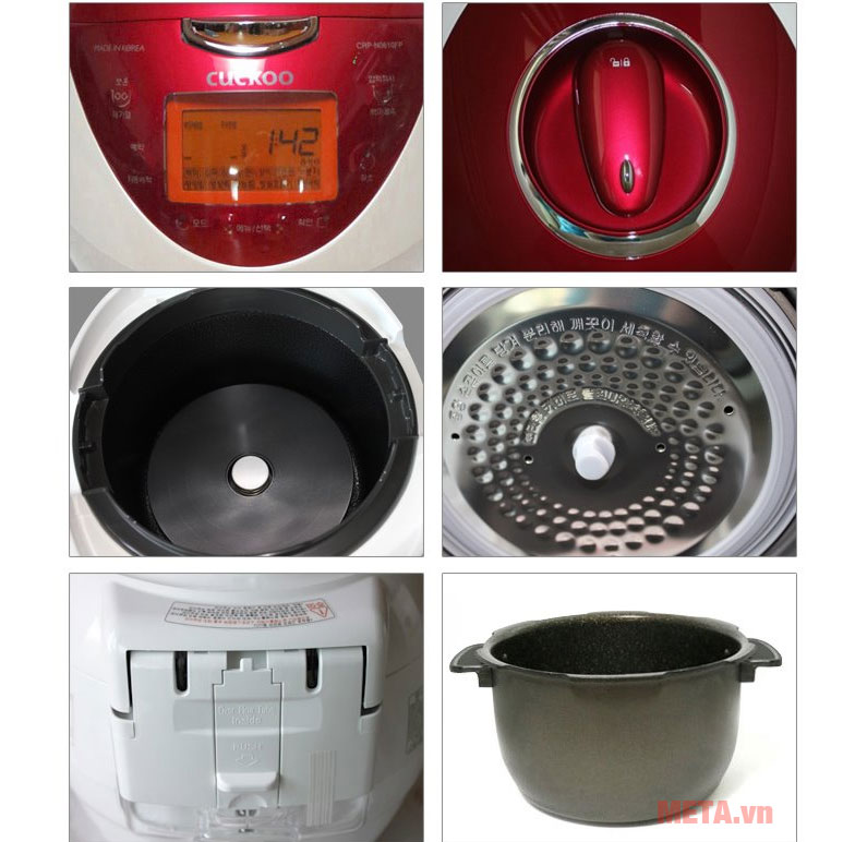 Nồi cung cấp nhiệt 3 chiều giúp cơm chín đều, thơm ngon