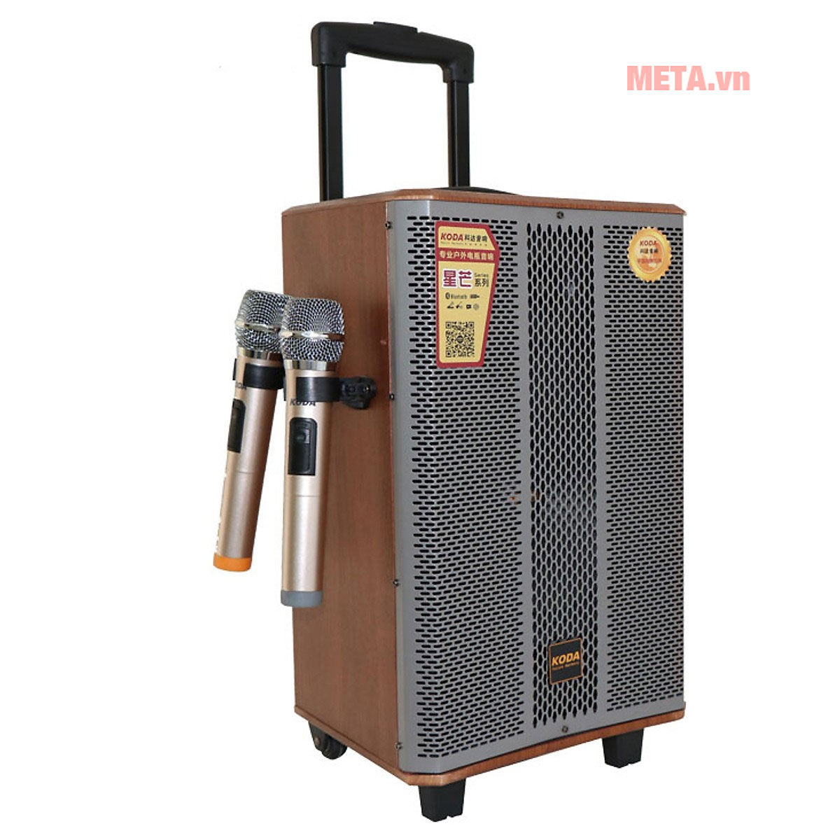 Hình ảnh loa kéo di động đi kèm 2 mic không dây