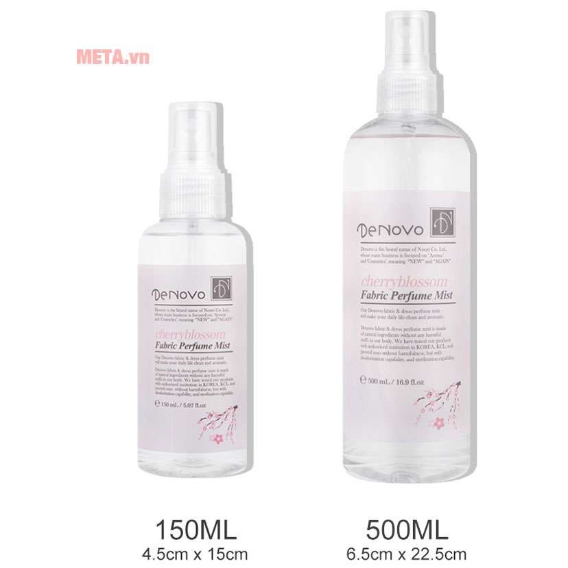 Sản phẩm có dung tích 150ml và 500ml để bạn lựa chọn
