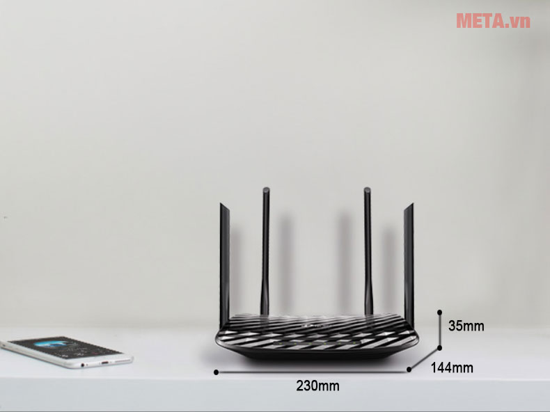 Kích thước router Wifi TP-Link Archer C6