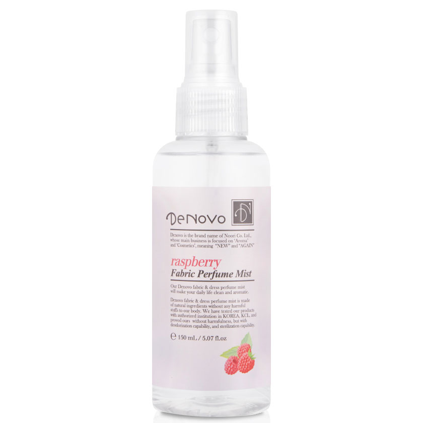 Nước xịt thơm vải kháng khuẩn 99,9% Hàn Quốc DENOVO Hương Raspberry