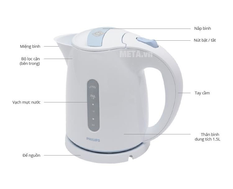 Ấm siêu tốc Philips HD4646 - 1,5 lít