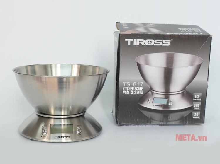 Cân nhà bếp cao cấp điện tử Tiross TS-817