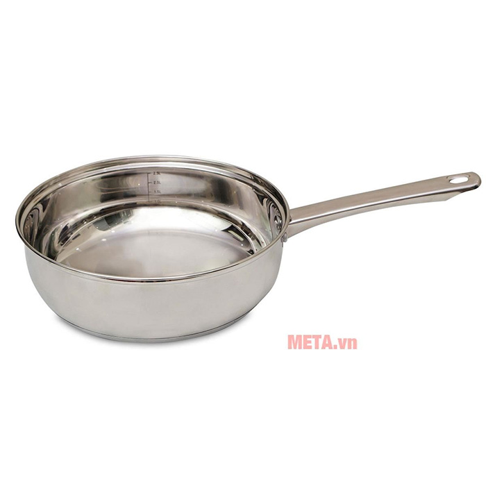 Chảo xào inox trơn KOMPLET Elmich 2353138 26cm (không chống dính)