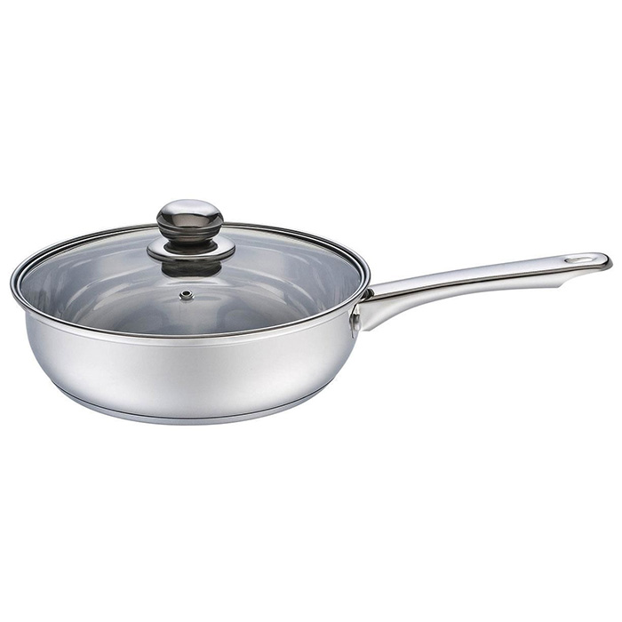 Chảo xào inox trơn KOMPLET Elmich 2353138 26cm (không chống dính)