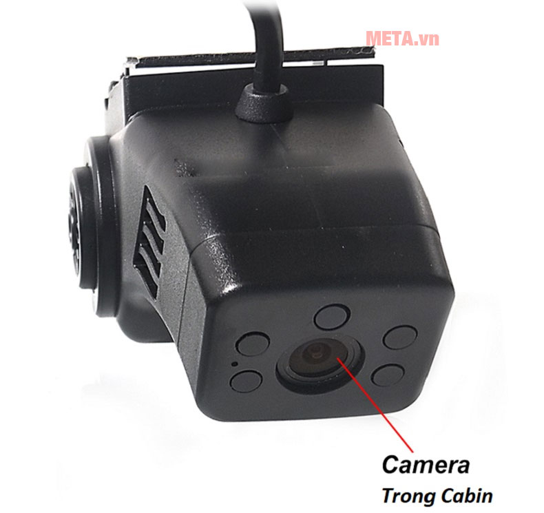 Camera ghi hình trong cabin trang bị 4 mắt hồng ngoại quan sát được cả ban đêm
