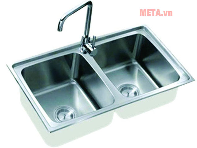 Hình ảnh bồn rửa bát 2 hố