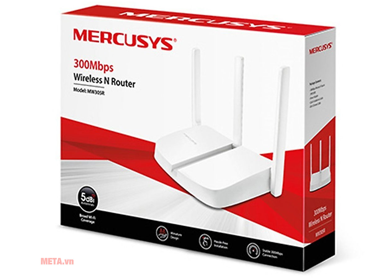 Hộp đựng bộ phát Wifi Mercusys MW305R (3 râu)