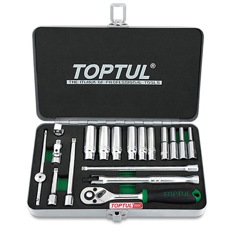 Bộ dụng cụ đồ nghề sửa chữa 18pcs Toptul GCAD1822