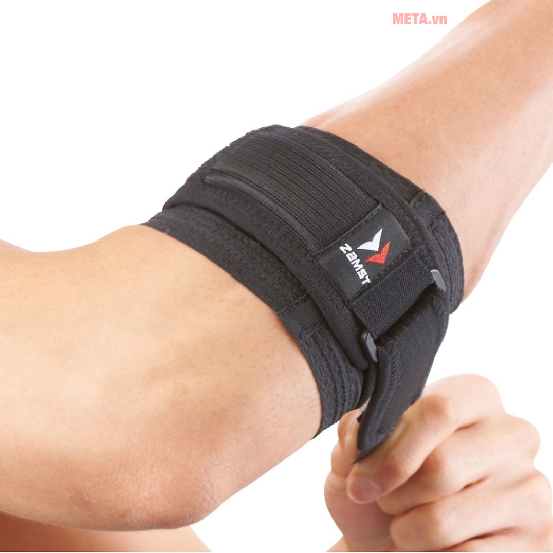 Băng bảo vệ khuỷu tay ZAMST Elbow Band được thiết kế mỏng, nhẹ, dễ dàng gập gọn