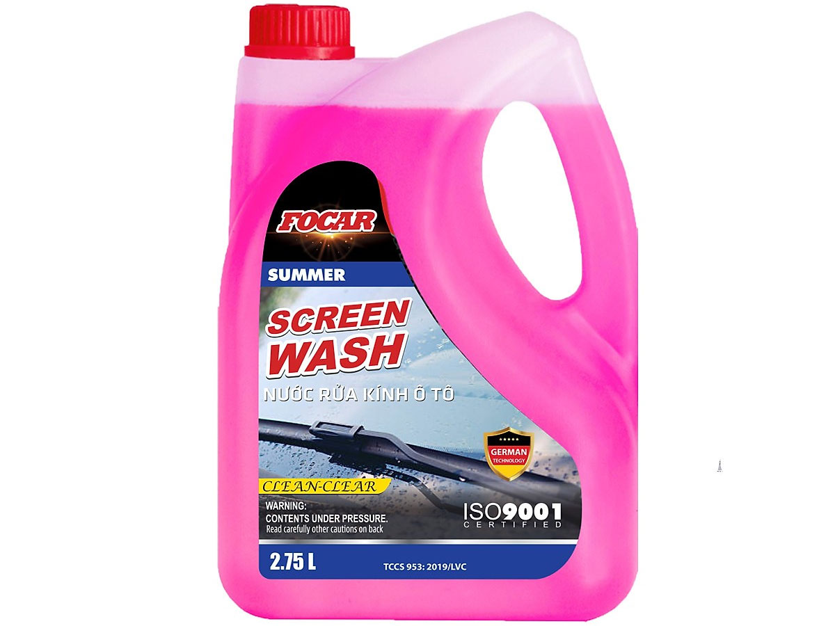 Nước rửa kính ô tô Focar Summer Screen Wash 2.75 lít - Chống xước kính