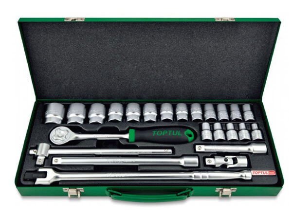 Bộ đồ nghề xách tay 1/2" 24 chi tiết Toptul GCAD2408
