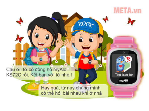 Đồng hồ thông minh trẻ em myAlo Kidsphone KS72C