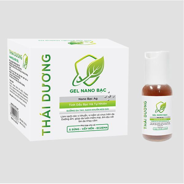 Gel rửa tay Nano bạc Thái Dương (hộp 6 lọ x 20ml)