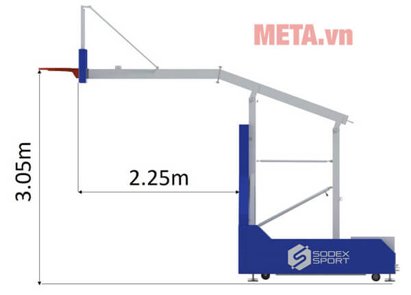 Trụ bóng rổ di động xếp S14645