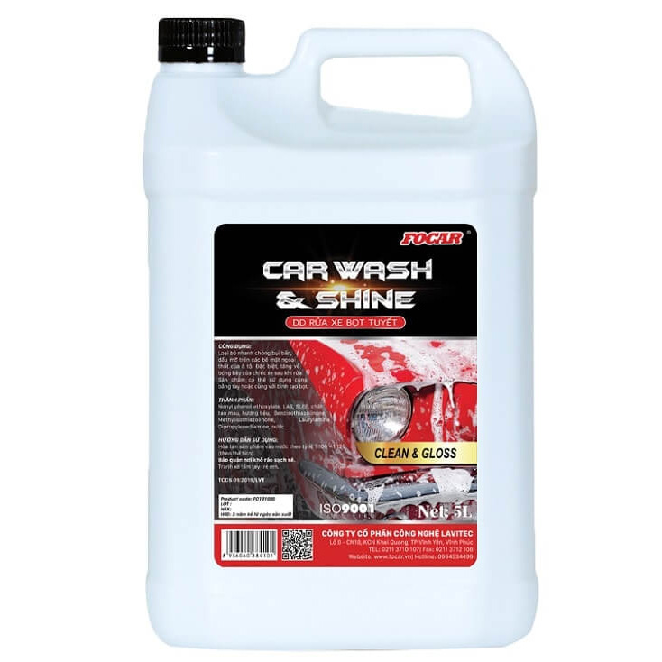 Dung dịch rửa bóng xe FOCAR Car Wash & Shine