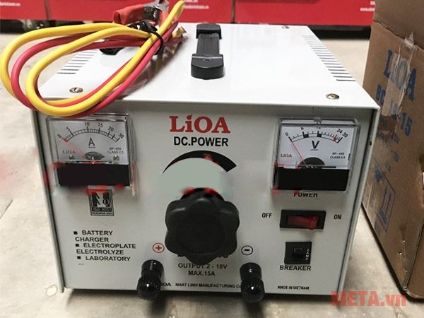 Hình ảnh ắc quy Lioa cho điện thế ra 18V