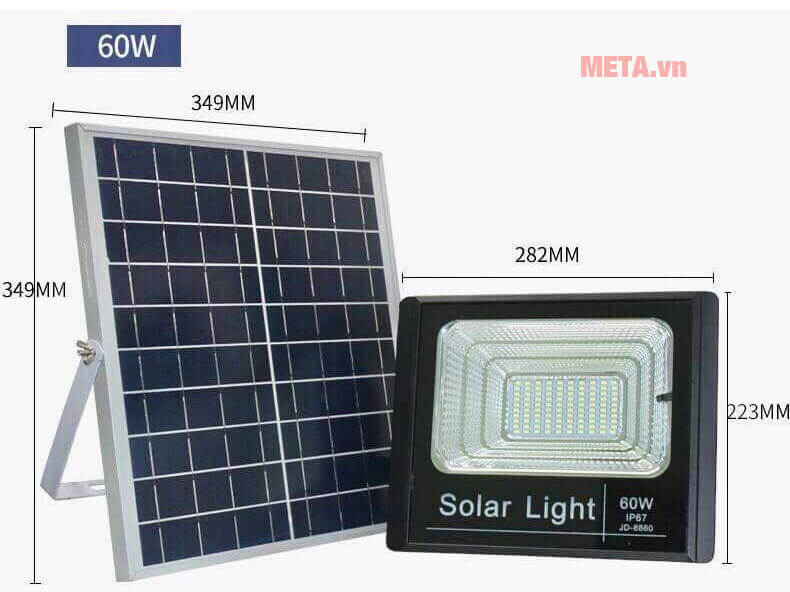 Kích thước lắp đặt của đèn năng lượng mặt trời Solar