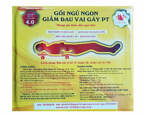 Gối ngủ ngon, giảm đau vai gáy PT