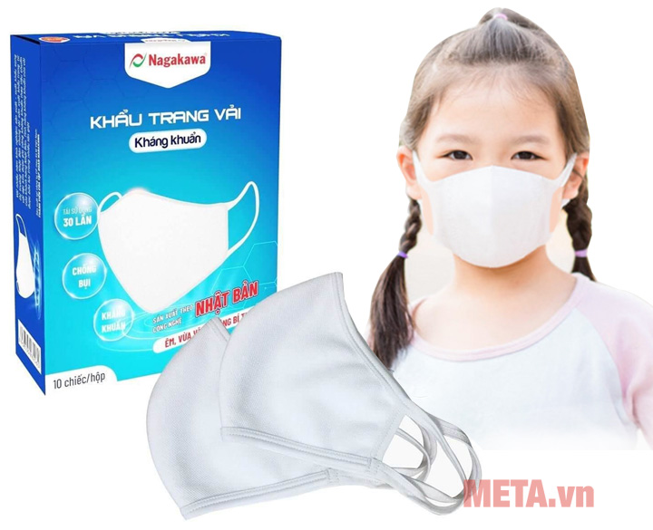 Khẩu trang kháng khuẩn Nagakawa cho trẻ em  