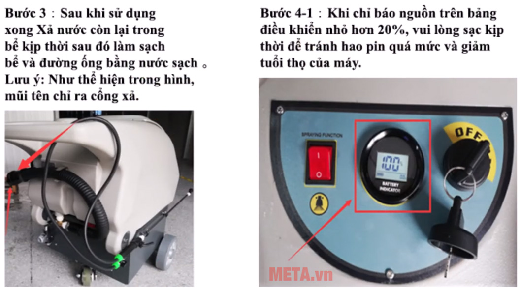 Máy phun hóa chất dùng pin