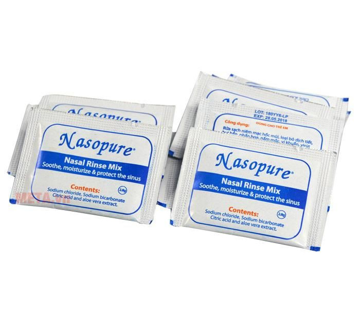 Hỗn hợp dung dịch rửa mũi cho bé Nasopure