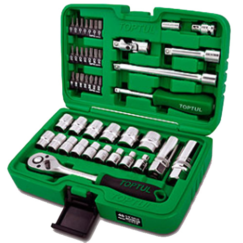 Hộp dụng cụ xách tay 3/8" 12PT 45 chi tiết Toptul GCAI4503