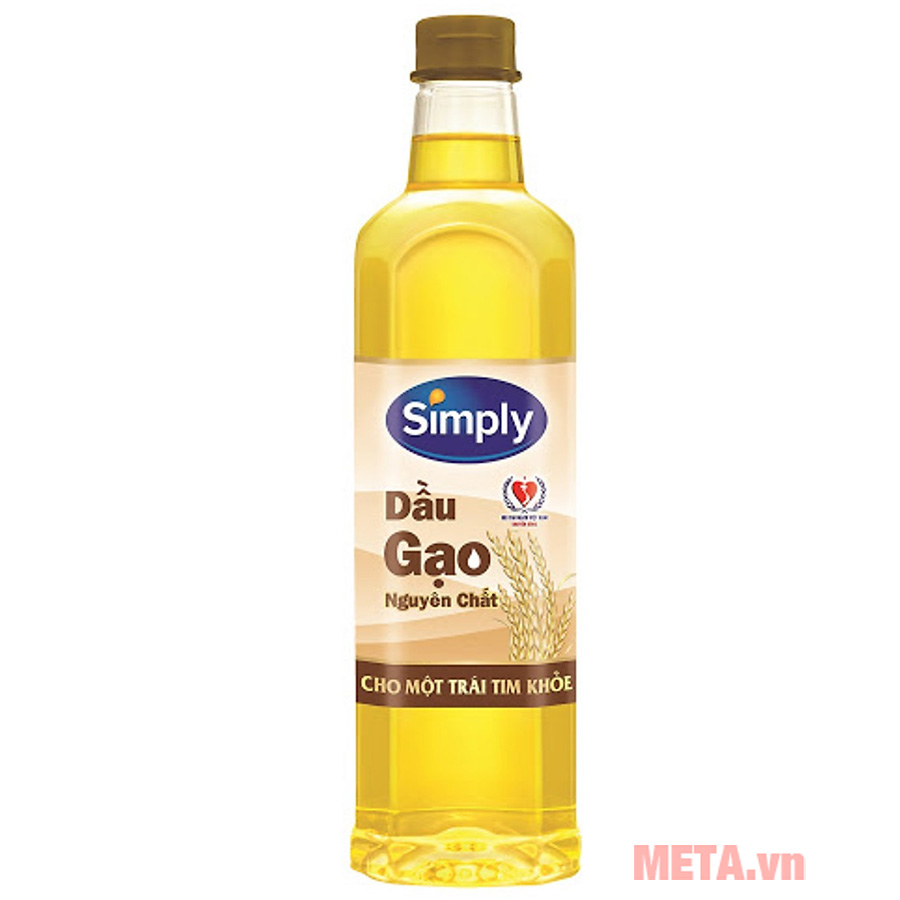 Dầu gạo nguyên chất Simply 1 lít