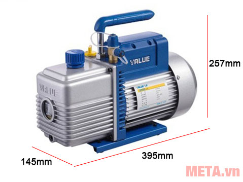 Kích thước máy bơm hút chân không Value VE180N