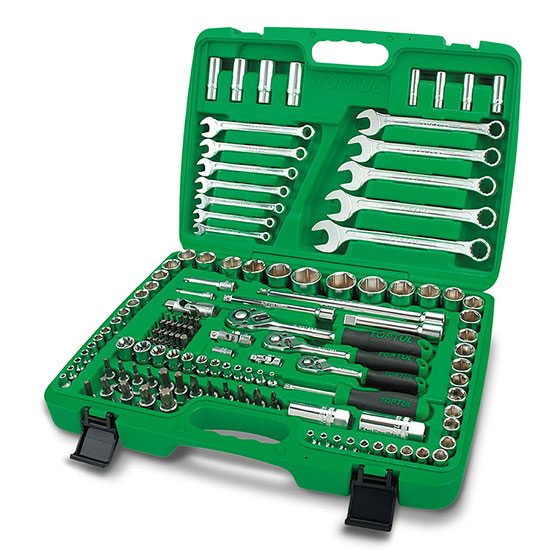 Bộ đồ nghề xách tay 130 Pcs Toptul GCAI130B