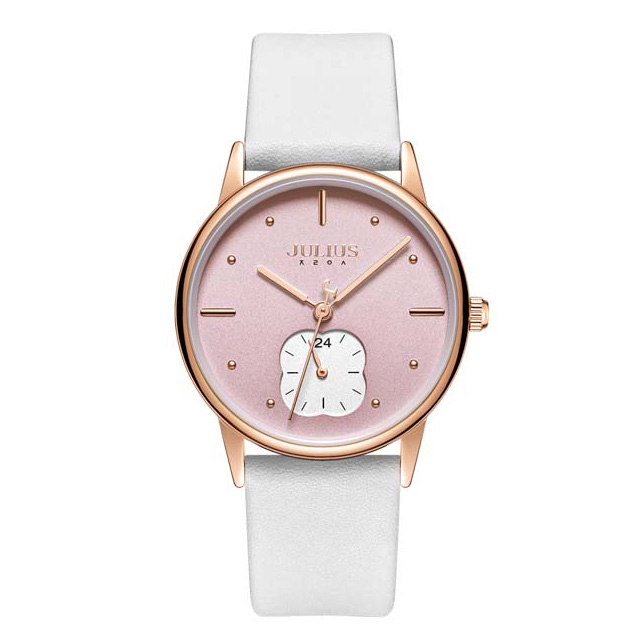 Đồng hồ nữ JA-1244 Julius Hàn Quốc dây da