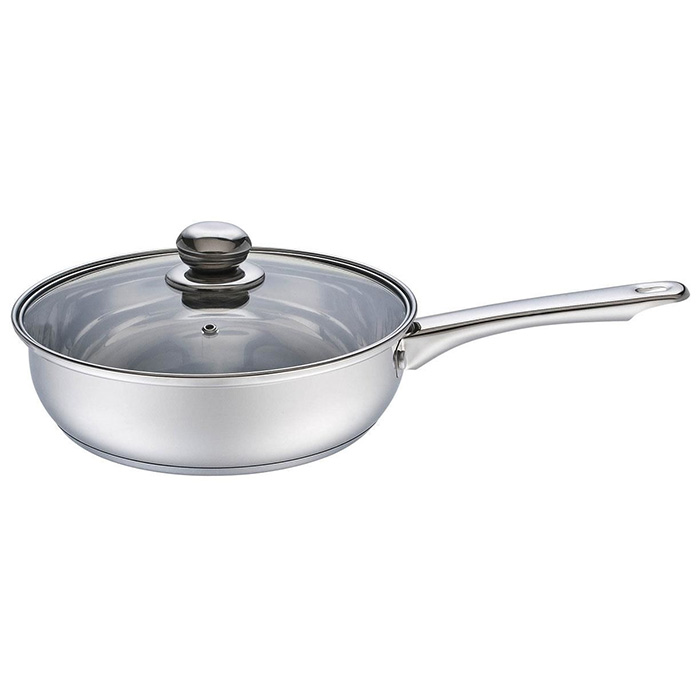 Chảo xào inox trơn KOMPLET Elmich 2353139 28cm (không chống dính)