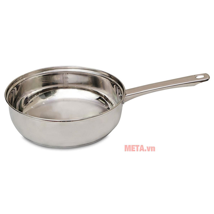 Chảo xào inox trơn KOMPLET Elmich 2353139 28cm (không chống dính)