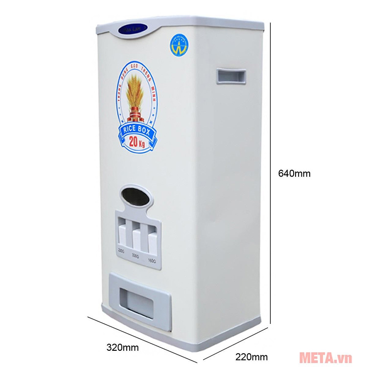 Thùng gạo thông minh Hoa Lan HL-20 (20kg)