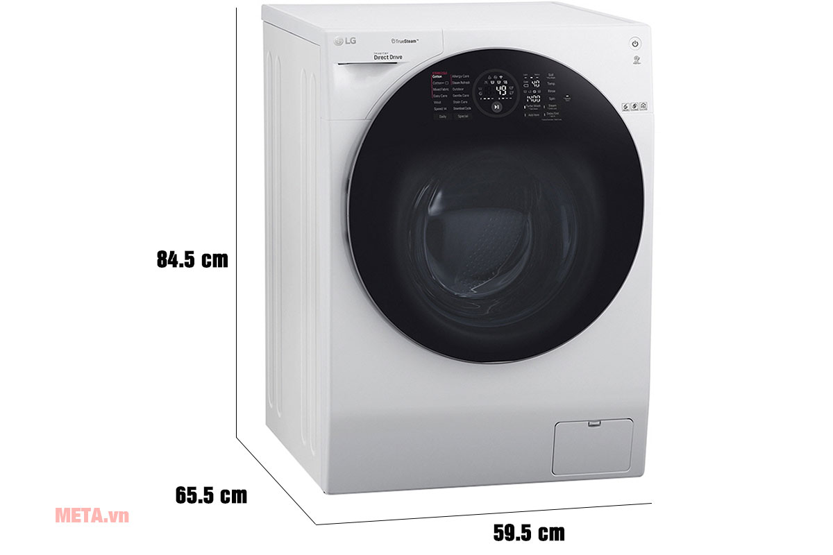 Kích thước máy giặt sấy LG FG1405H3W/TG2402NTWW