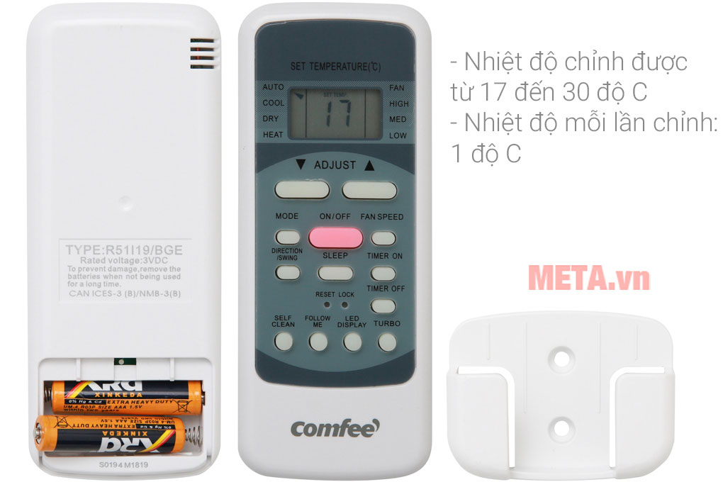 Điều khiển từ xa điều hòa Midea