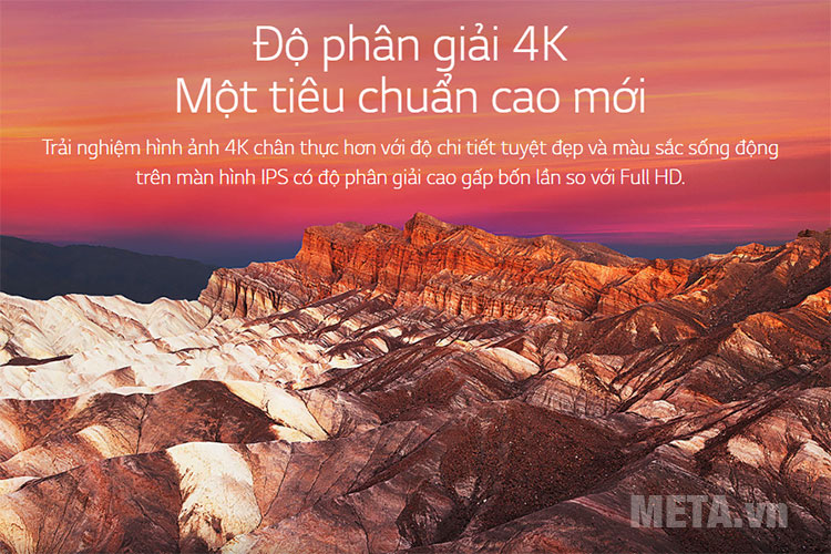 Độ phân giải 4K cho chất lượng hình ảnh sắc nét
