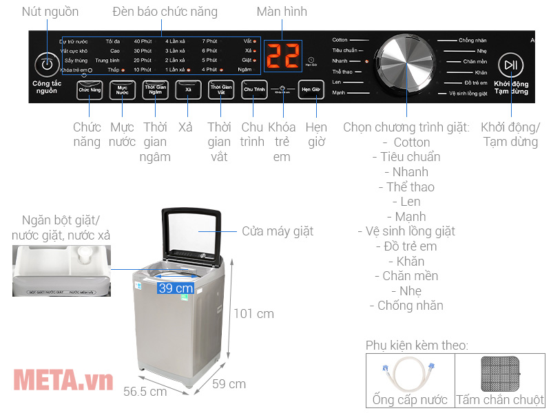 Máy giặt Aqua AQW-FR100ET.S