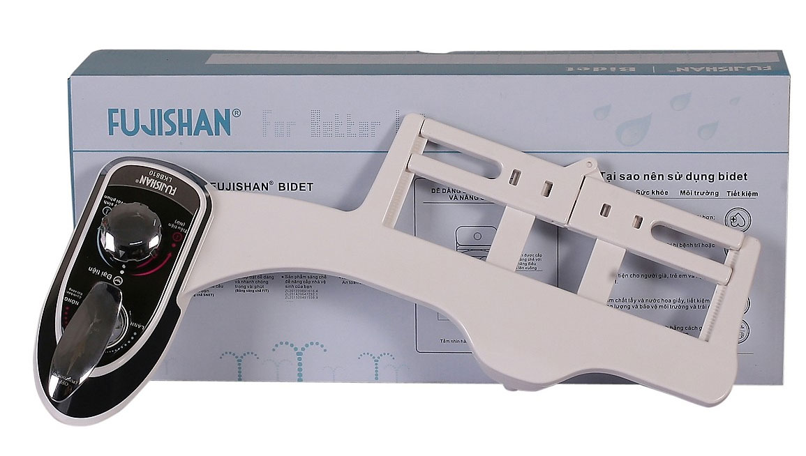 Thiết bị vệ sinh 2 vòi phun Fujishan Bidet LKB-810 (bản có nóng lạnh)