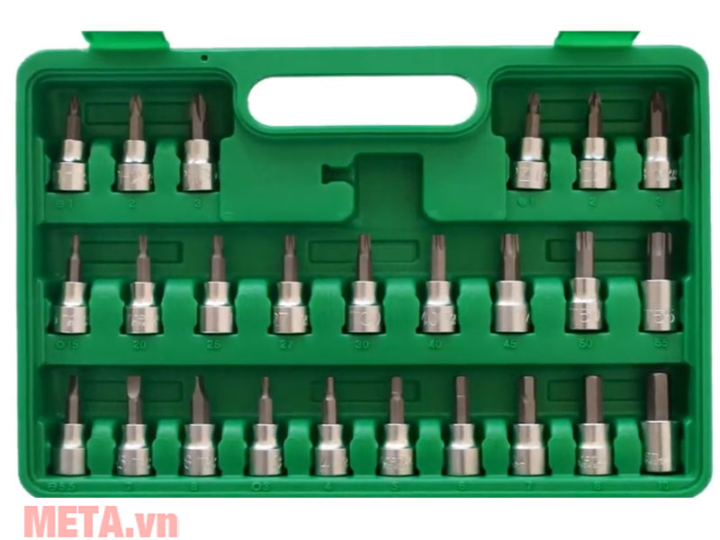 Bộ tuýp đầu 3/8" 60 chi tiết Toptul GCAI6001