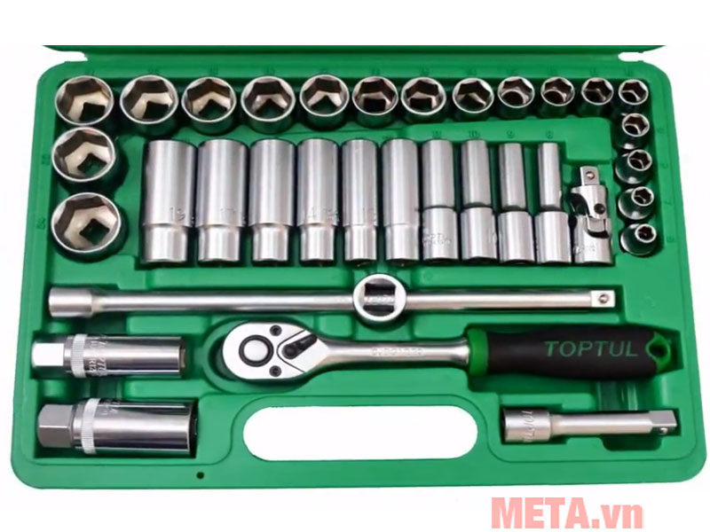 Bộ tuýp đầu 3/8" 60 chi tiết Toptul GCAI6001