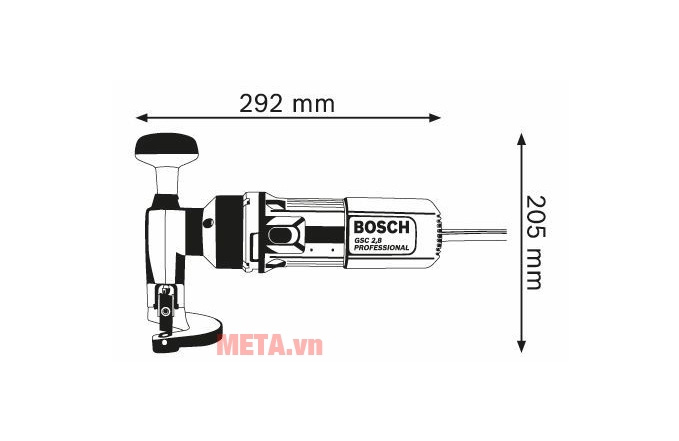 Máy cắt kim loại Bosch GSC 2.8
