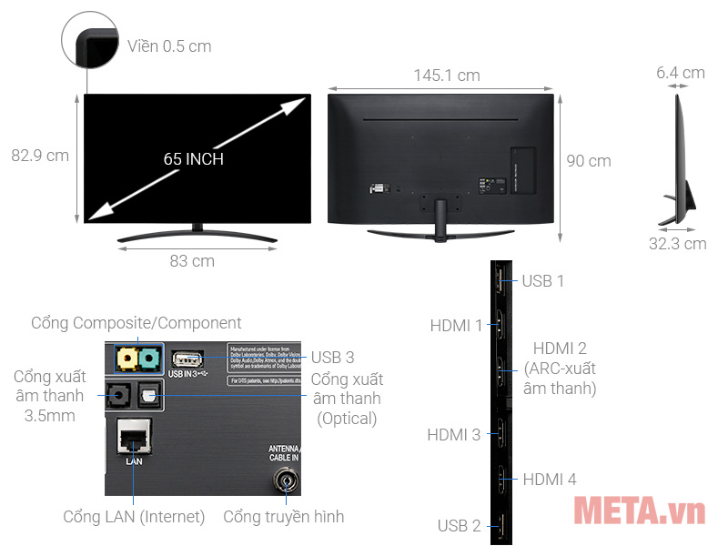 Smart Tivi LG 65 inch 65SM9000PTA