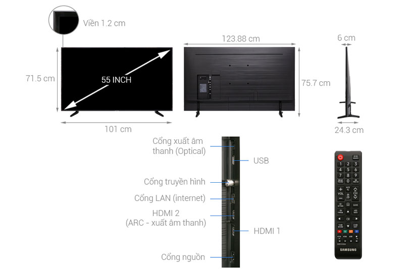 Cấu tạo của tivi Samsung