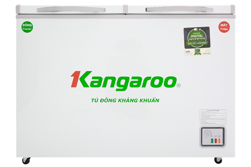 Tủ đông kháng khuẩn 2 ngăn Kangaroo KG388NC2 - 388 lít