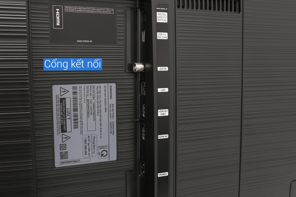 Cổng kết nối vào tivi samsung