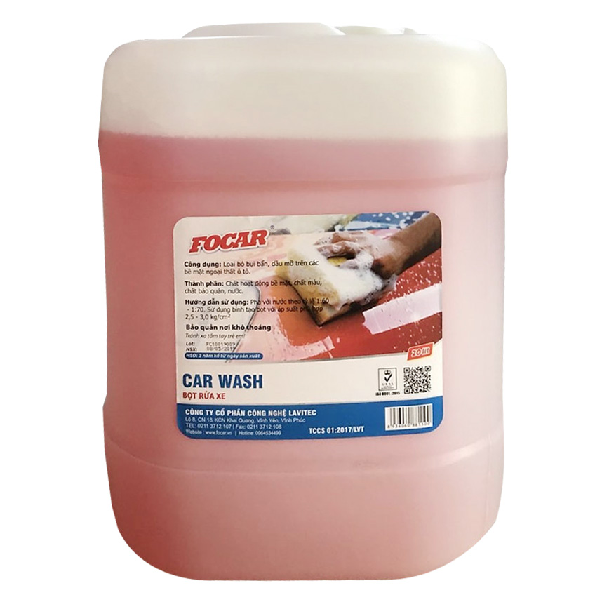 Bọt tuyết rửa xe chuyên dụng Focar Car Wash (20 lít)