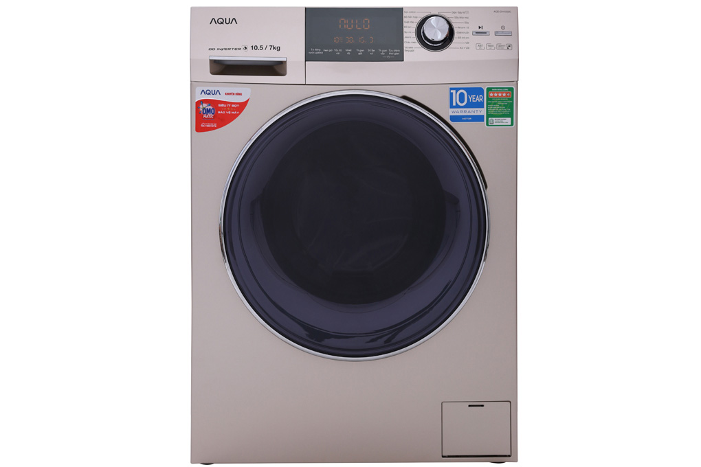 Máy giặt sấy Aqua Inverter 10.5 kg AQD-DH1050C