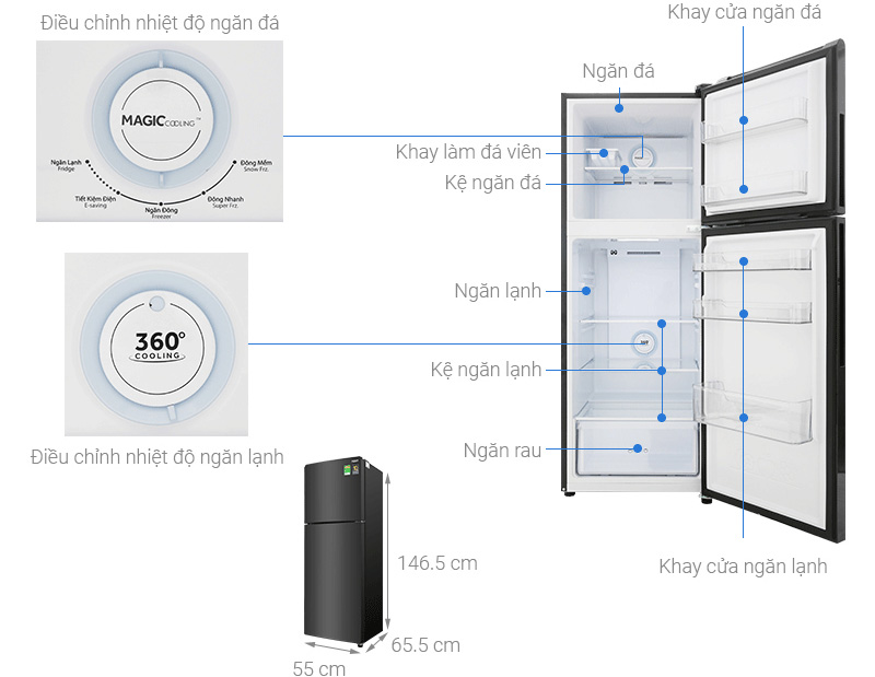 Tủ lạnh Aqua AQR-T249MA