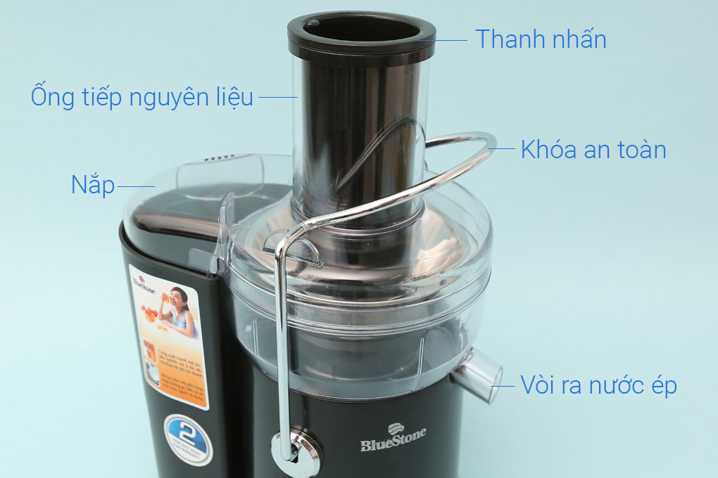 Các bộ phận của máy ép trái cây Blustone